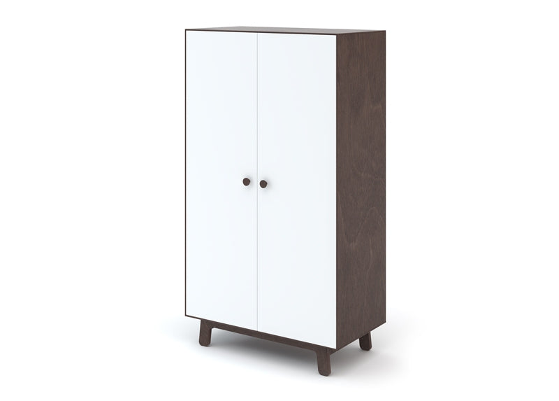 Kledingkast Merlin Dresser Wit-walnoot