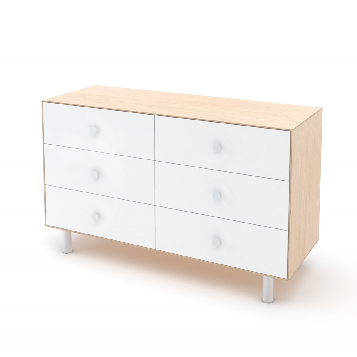 Ladenkast Merlin 6 Laden Kledingkast Wit/berk Classic