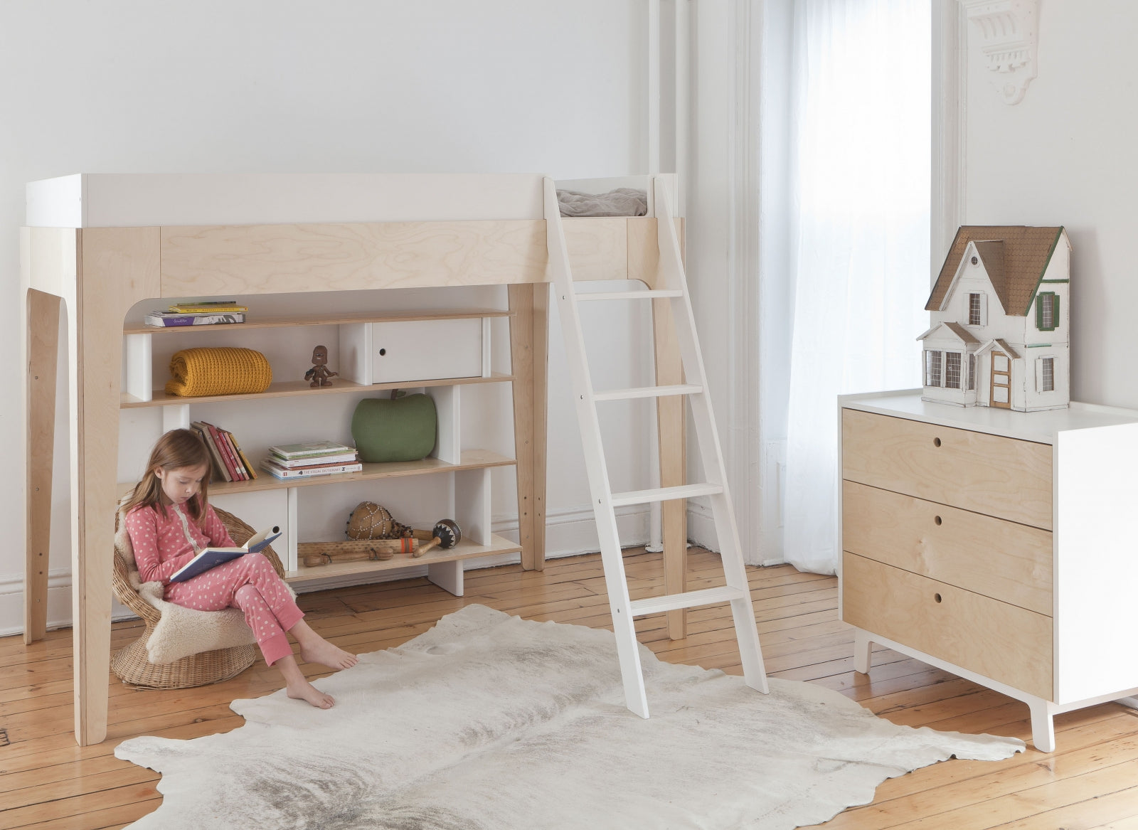 Perch Loft Bed Wit-berk