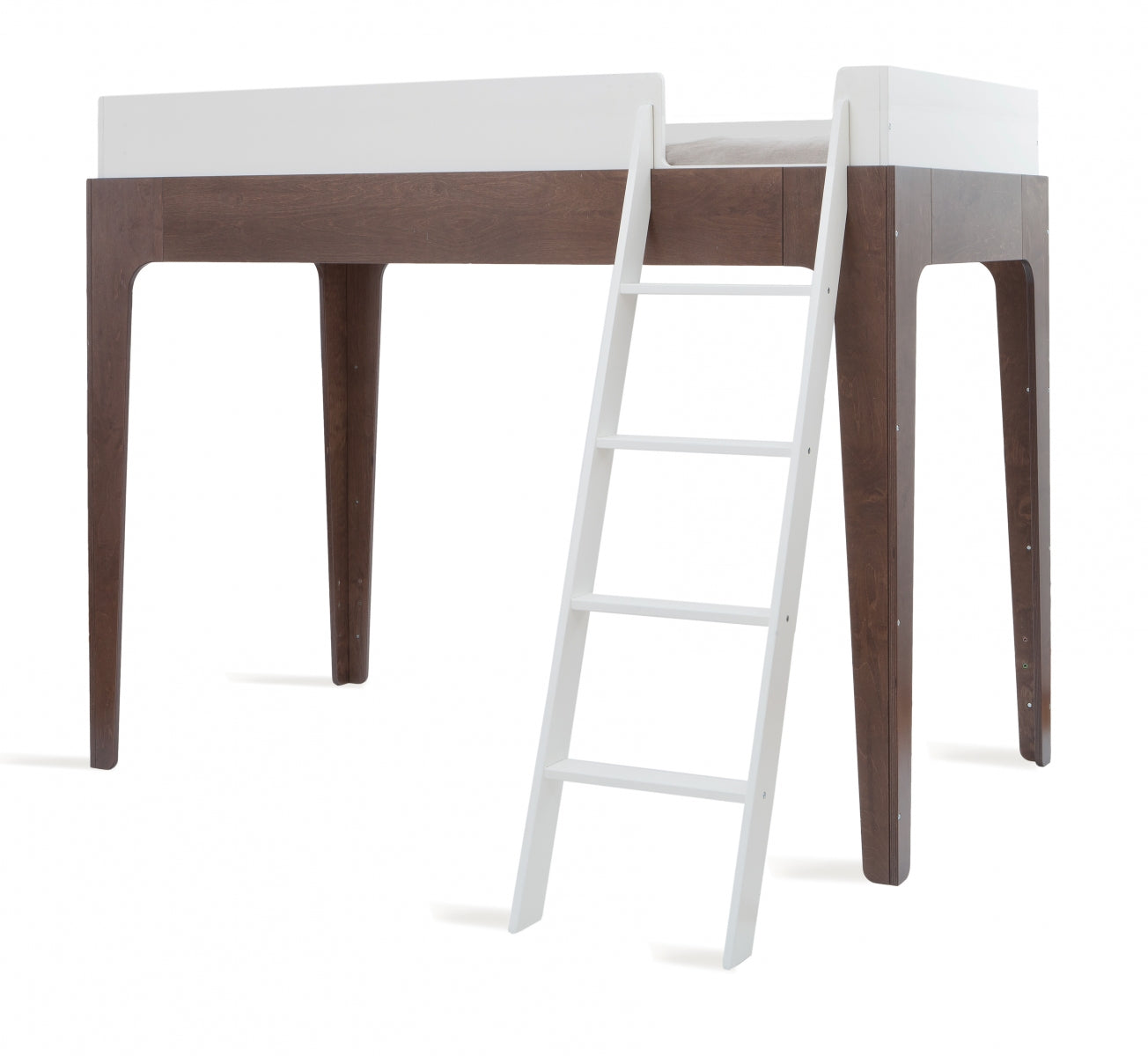 Perch Loft Bed Wit-walnoot