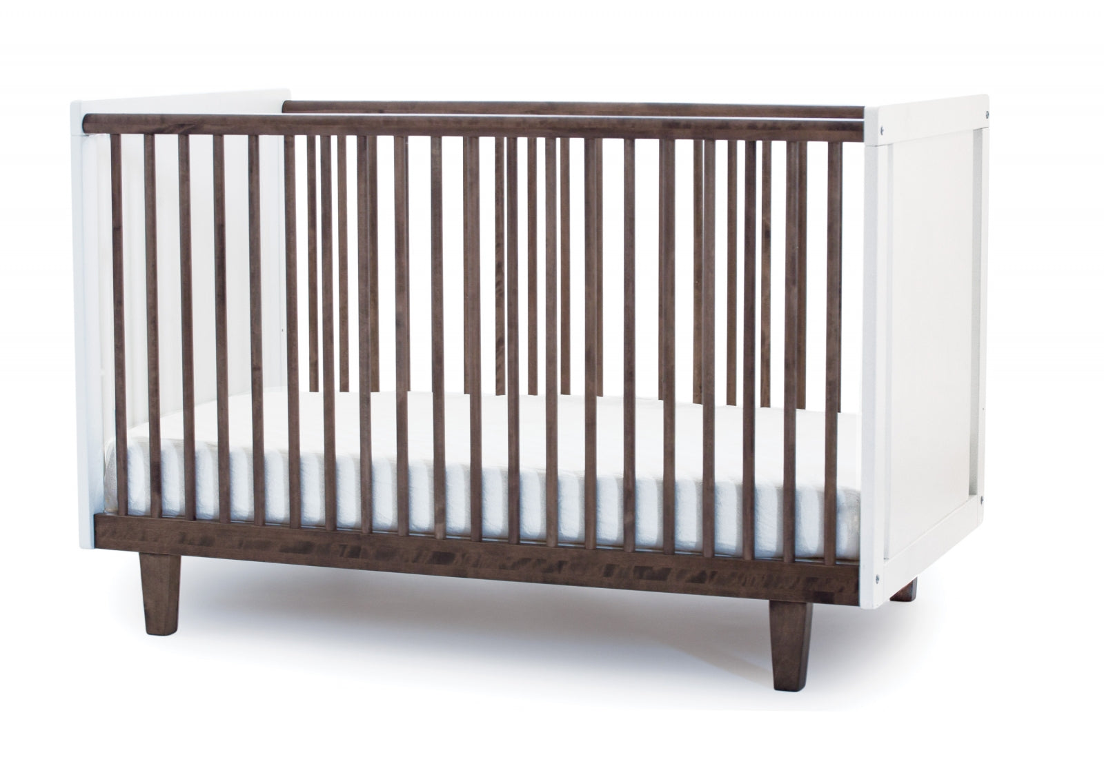 Rhea Crib Wit-walnoot