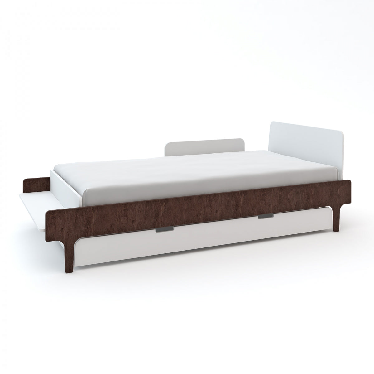 River Twin Bed Wit-walnoot