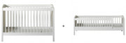Oliver Furniture Conversiekit Seaside Lille+ Cot Naar Junior Bed (lille+ Basic) in een lichte kinderkamer met klassieke Scandinavische