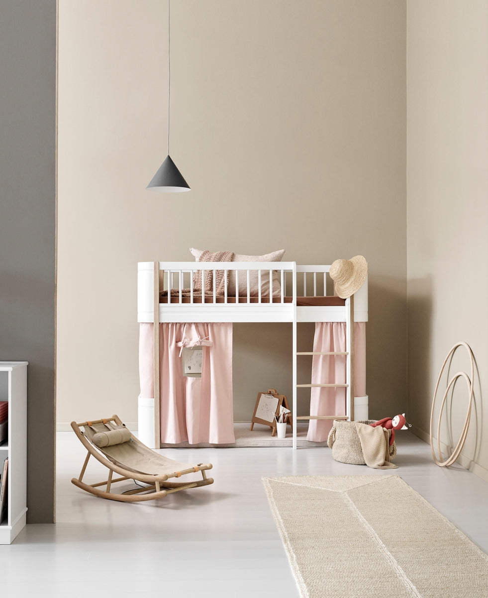 Curtain For Wood Mini+ Low Loft Bed - Grey