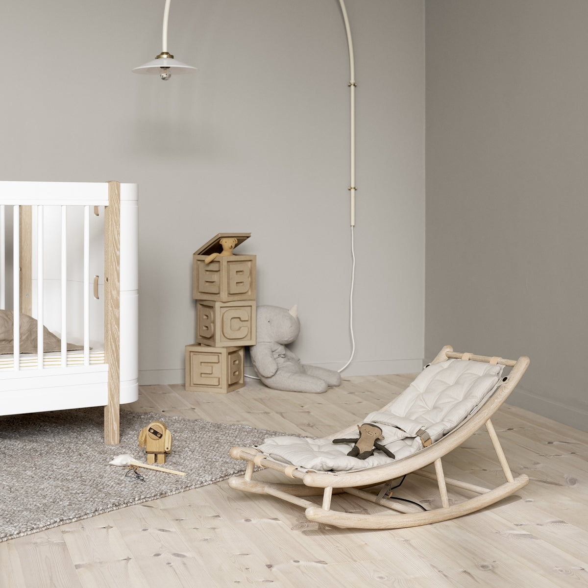 Extra Cushion Baby Rocker Nature
