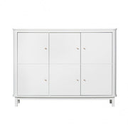 Oliver Furniture Wood Storage - Multi Cupboard 3 Doors White in een Wood-collectie kinderkamer met tijdloos Scandinavisch design