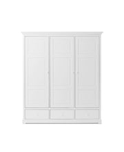 Oliver Furniture Seaside Wardrobe 3 Doors in een ruime kinderkamer in klassieke Scandinavische kuststijl