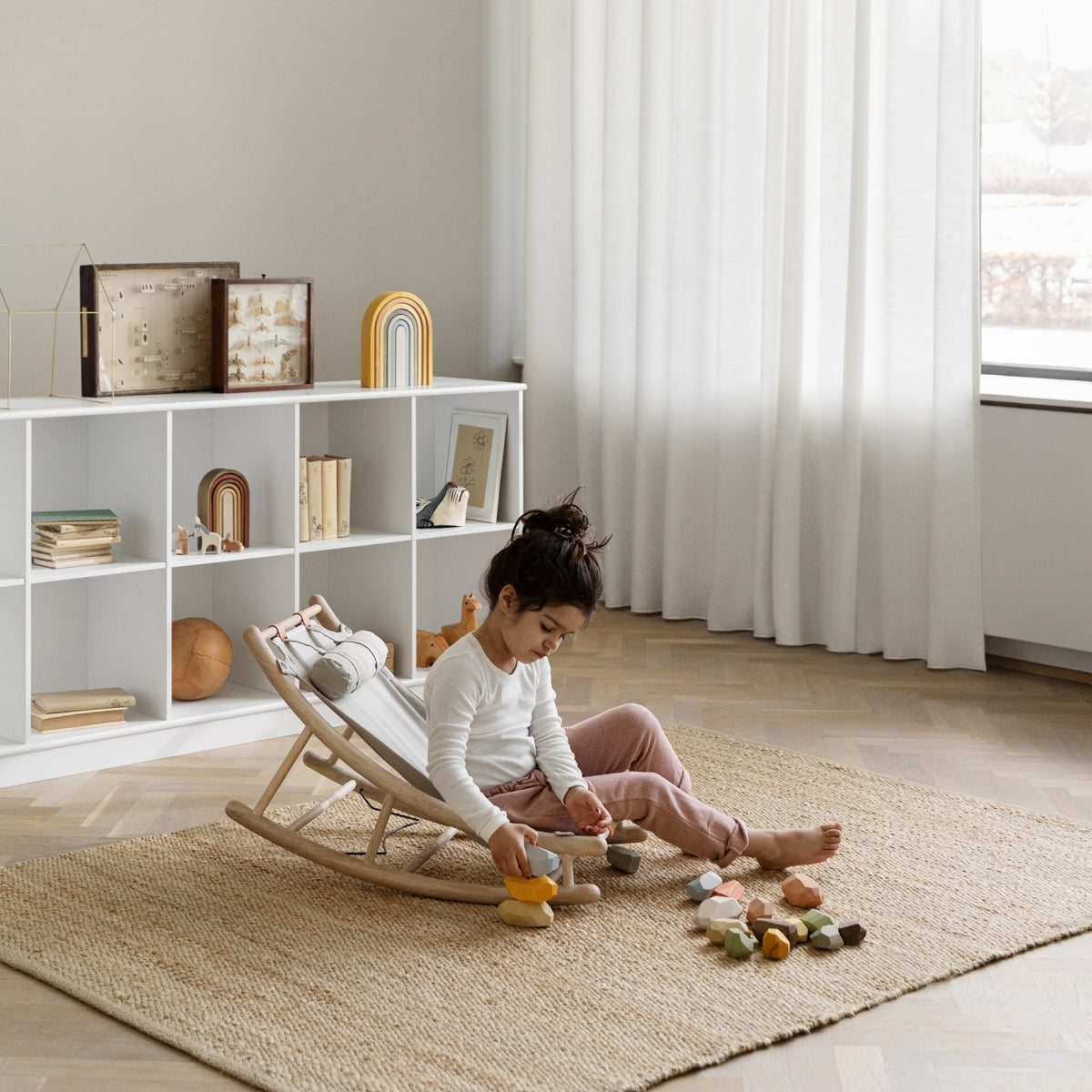 Wood Toddler Rocker Oak/nature