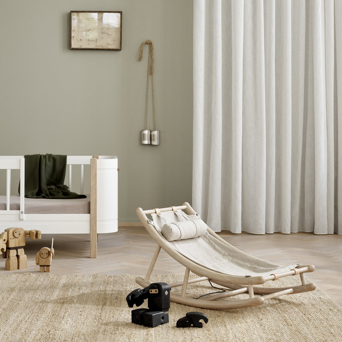 Wood Toddler Rocker Oak/nature