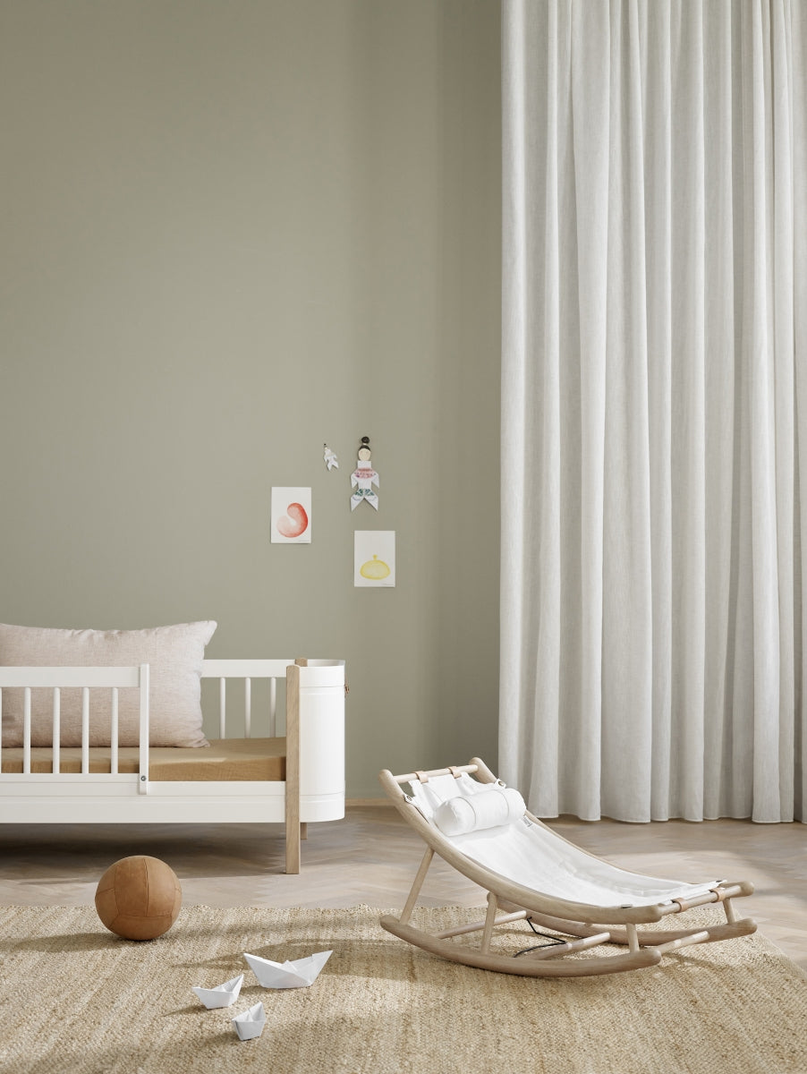 Wood Toddler Rocker Oak/white