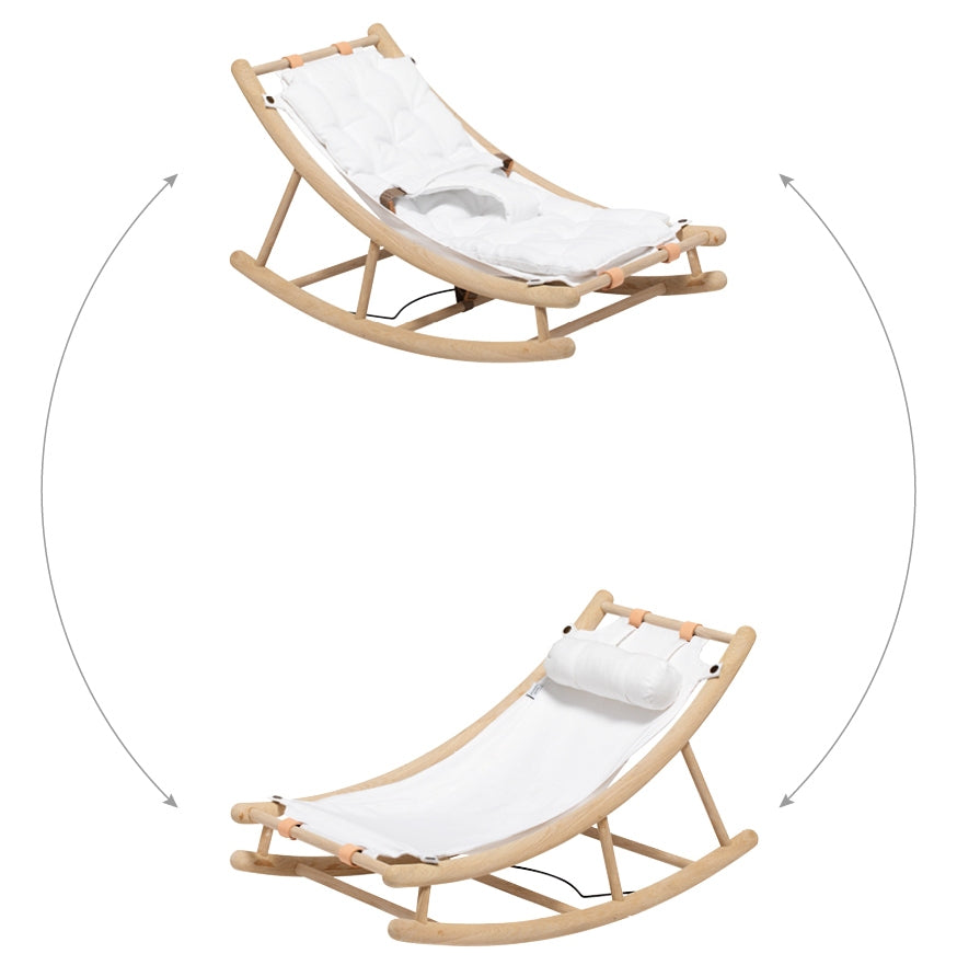 Wood Baby & Toddler Rocker Oak/rose