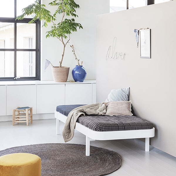 Wood Lounger 90 White
