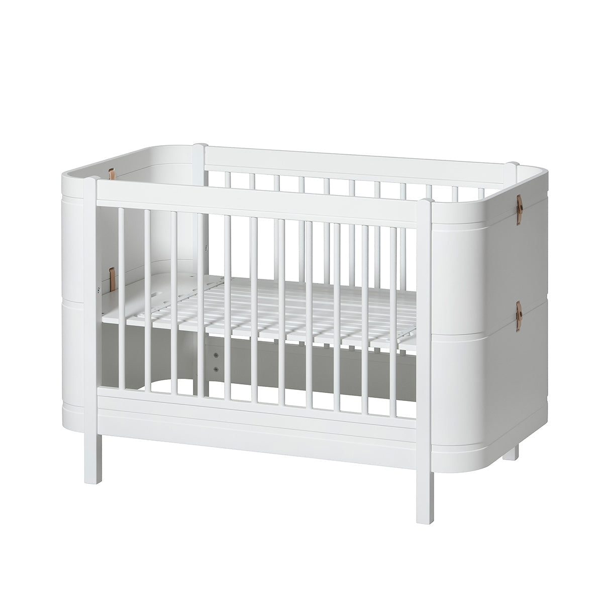 Wood Mini+ Cot Bed Excl. Junior Kit White