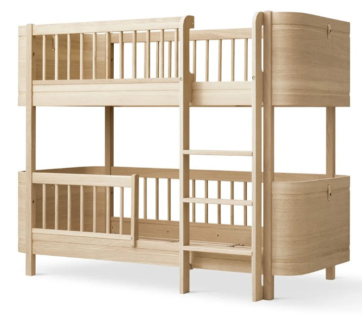 Wood Mini+ Low Bunk Bed Oak