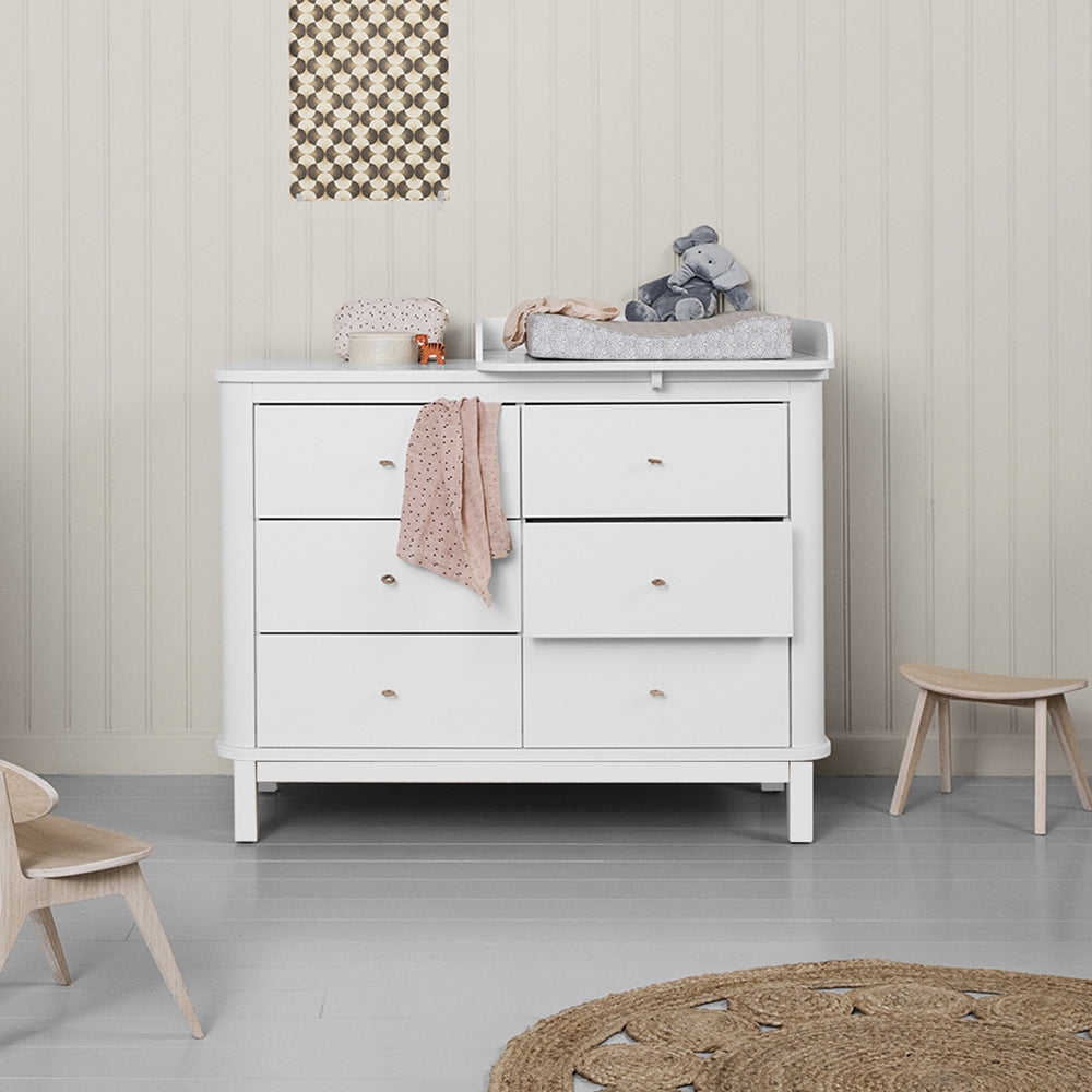 Wood Nursery Top Small White