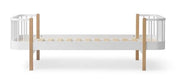 Oliver Furniture Wood Original Bed White/oak in een tijdloze Scandinavische kinderkamer met FSC-hout
