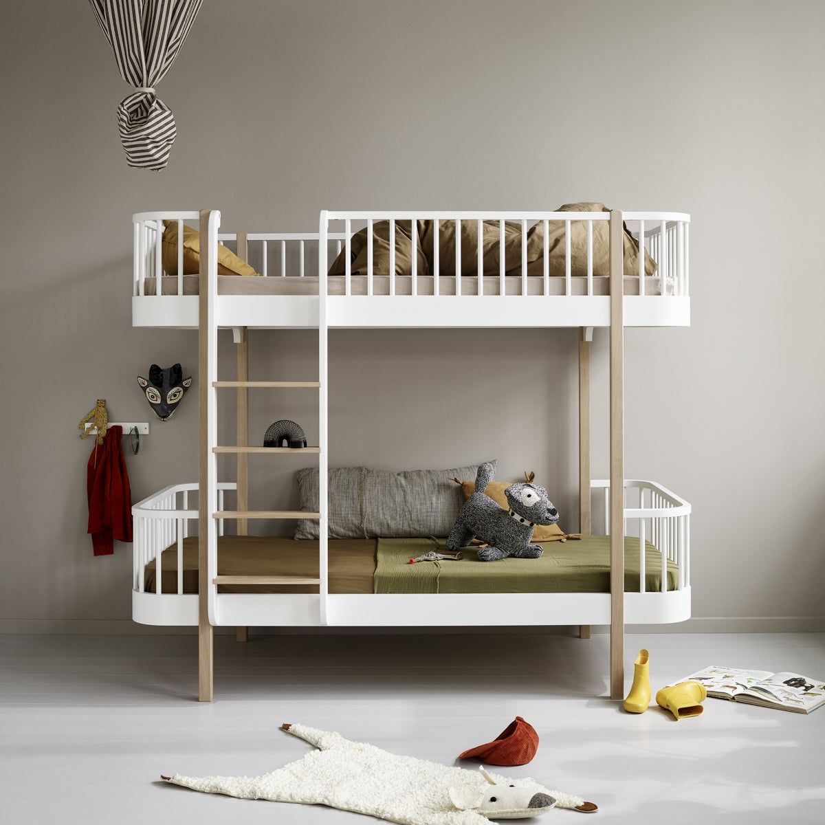 Wood Original Bunk Bed White/oak