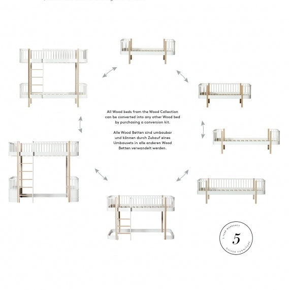 Wood Original Junior Day Bed White