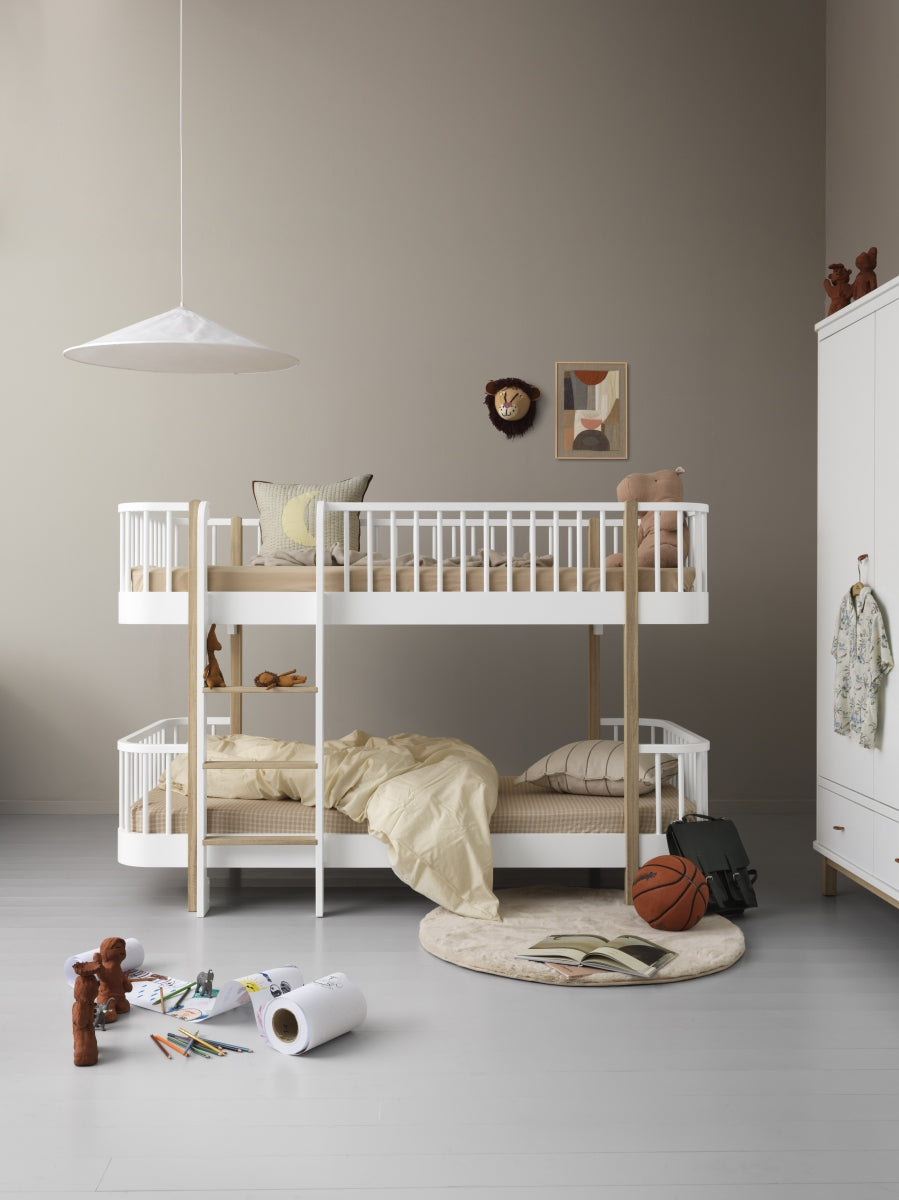 Wood Original Low Bunk Bed White