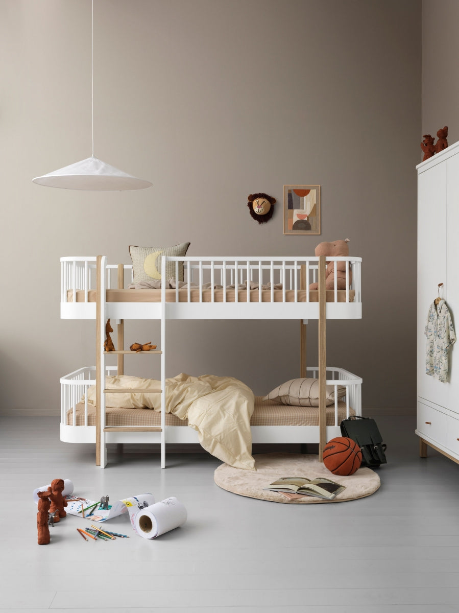 Wood Original Low Bunk Bed White/oak