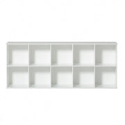 Oliver Furniture Wood Storage - Shelving Unit 5x2 in een speelhoek of babykamer met tijdloos Scandinavisch design