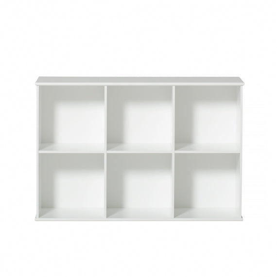 Oliver Furniture Wood Storage - Shelving Unit Met Basis 3x2 in een speelhoek of babykamer met tijdloos Scandinavisch