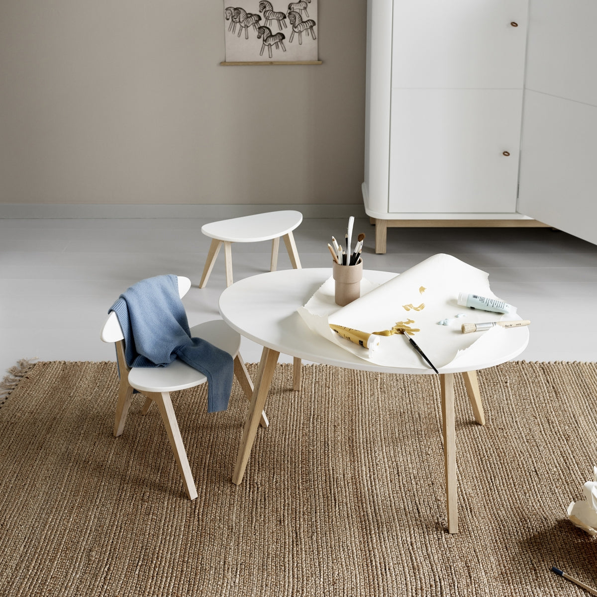 Wood Pingpong Table White/oak