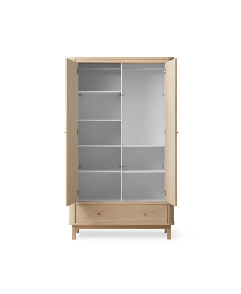 Wood Wardrobe 2 Doors Oak