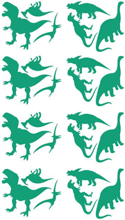 Stickers Dinosaures Vert