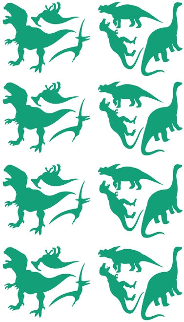 Stickers Dinosaures Vert