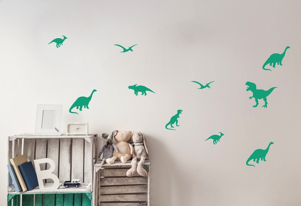 Stickers Dinosaures Vert
