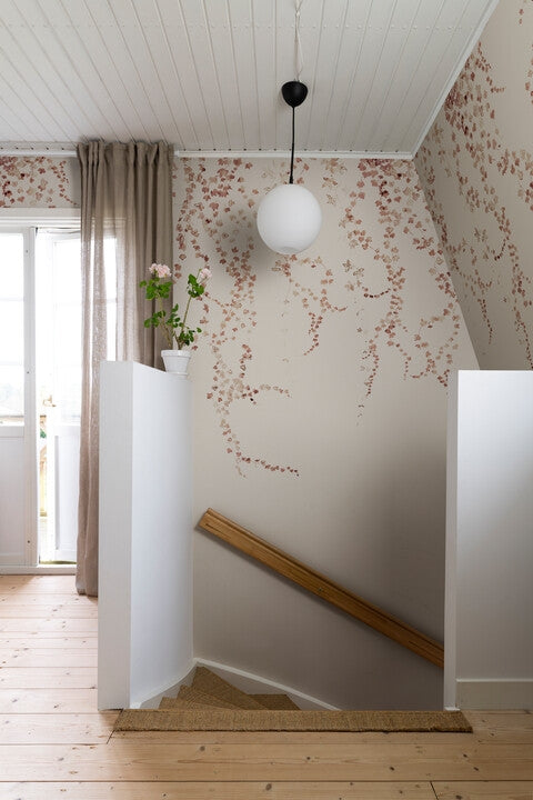 Aralia Burgundy Mural