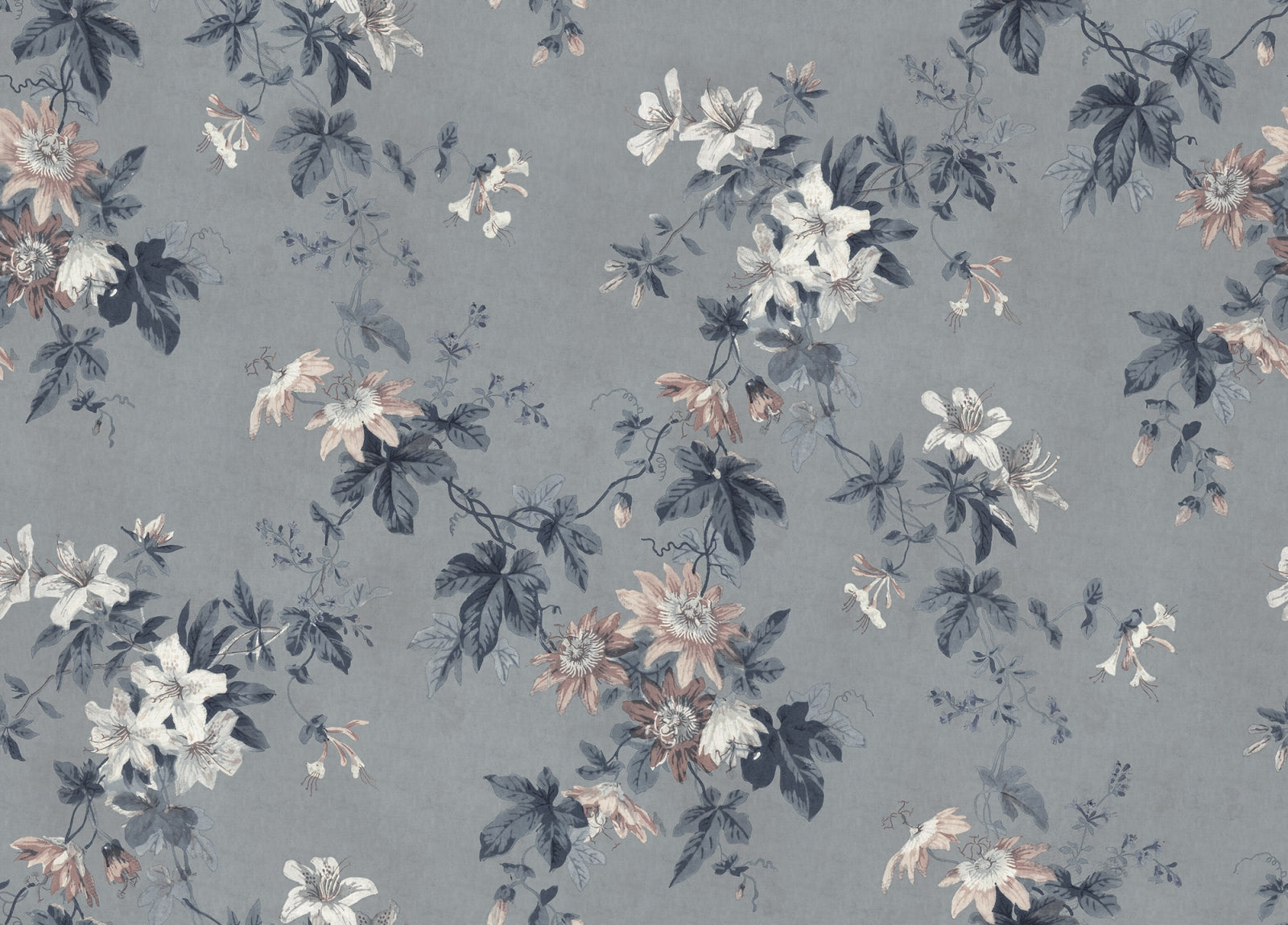 Faded Passion Misty Blue Mural