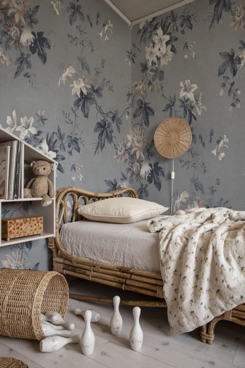 Faded Passion Misty Blue Mural