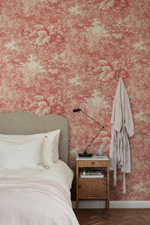 Forest Toile Red