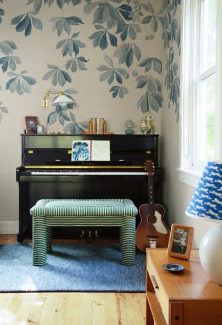 Kastanjen Soft Blue Mural