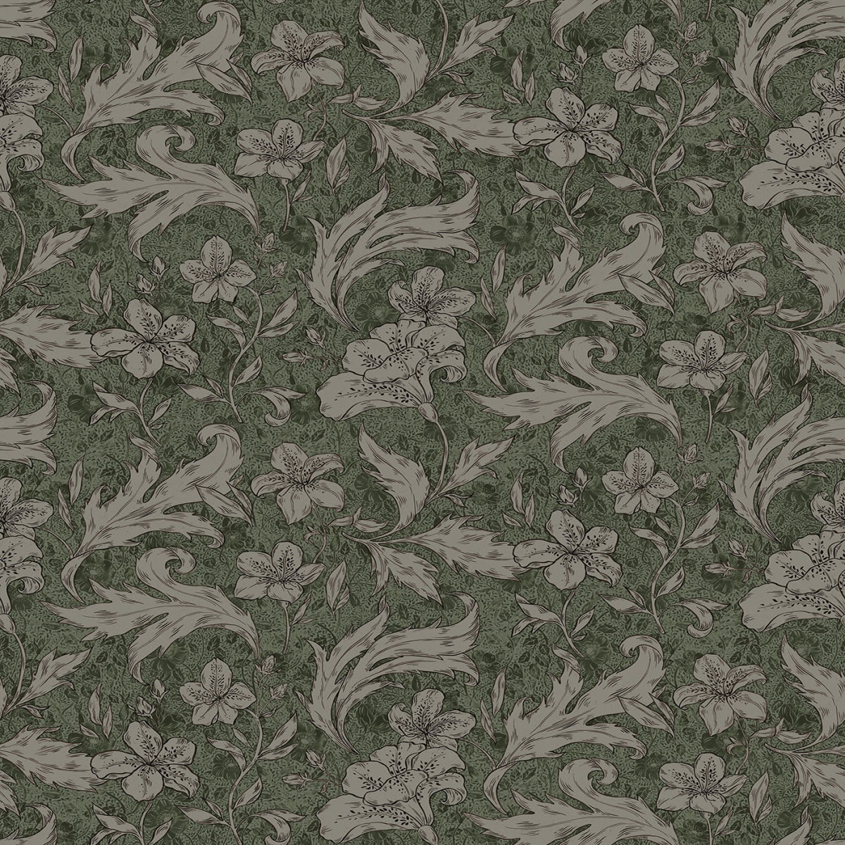 Mattias Forest Green Mural