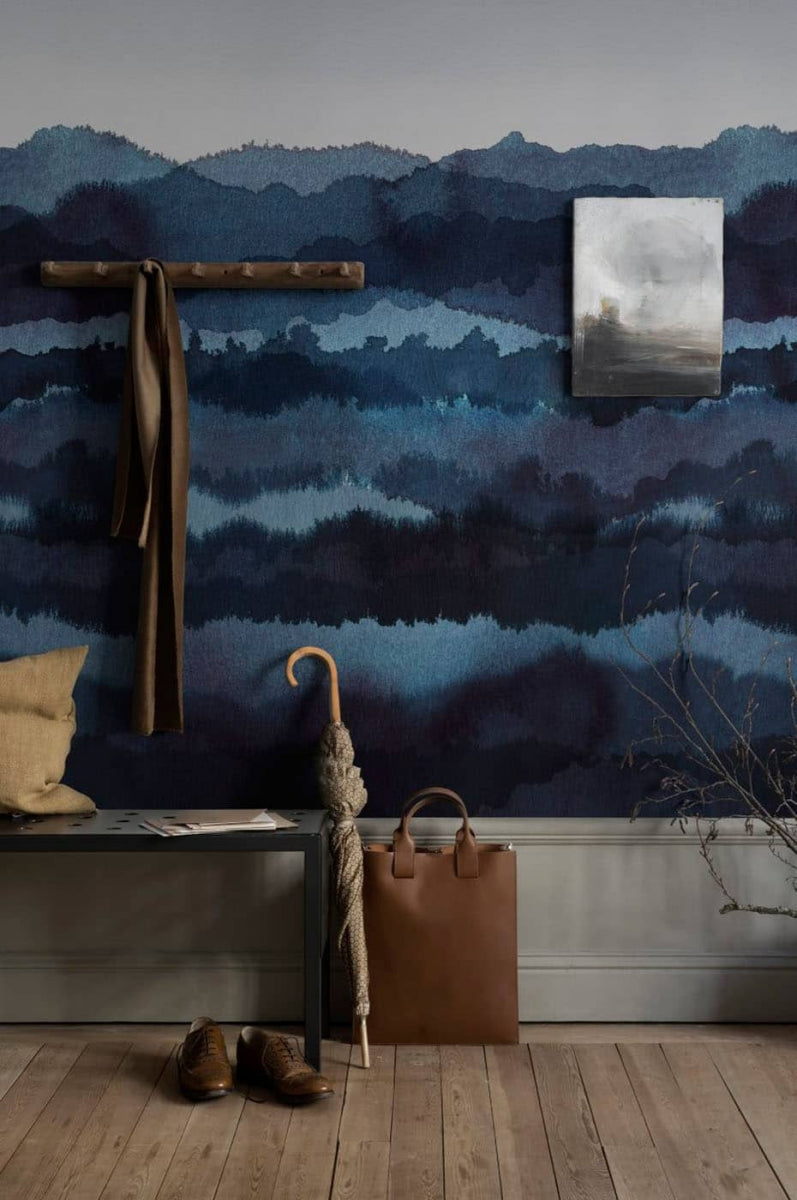 Midnatt Dark Blue Mural