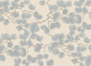 Pine Mural Misty Blue