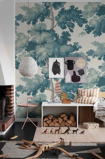 Raphael Teal Mural