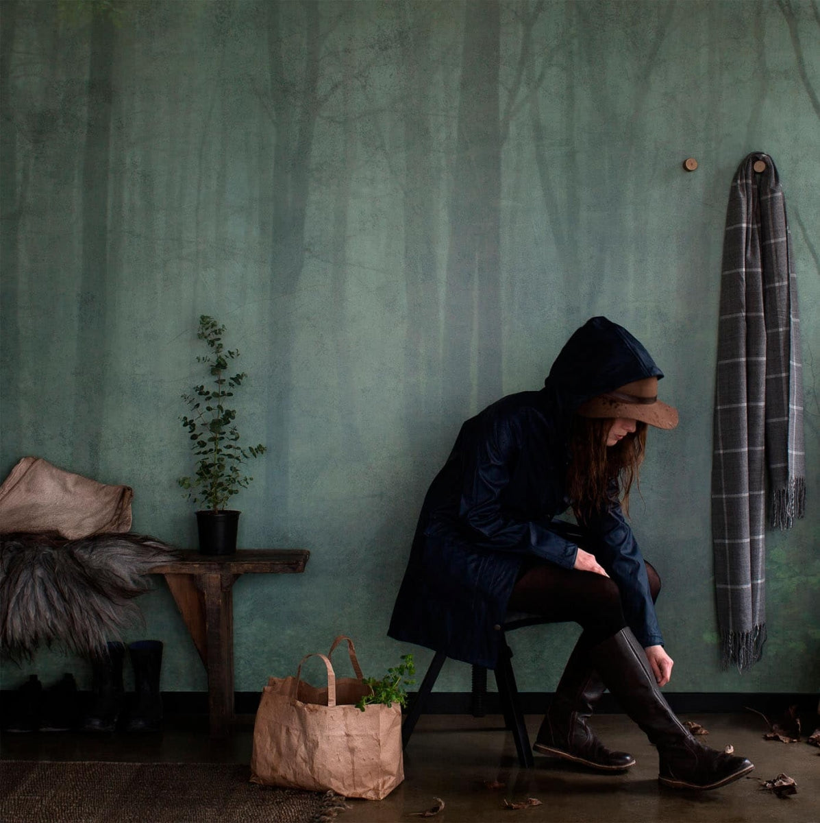 Skog Green Mural