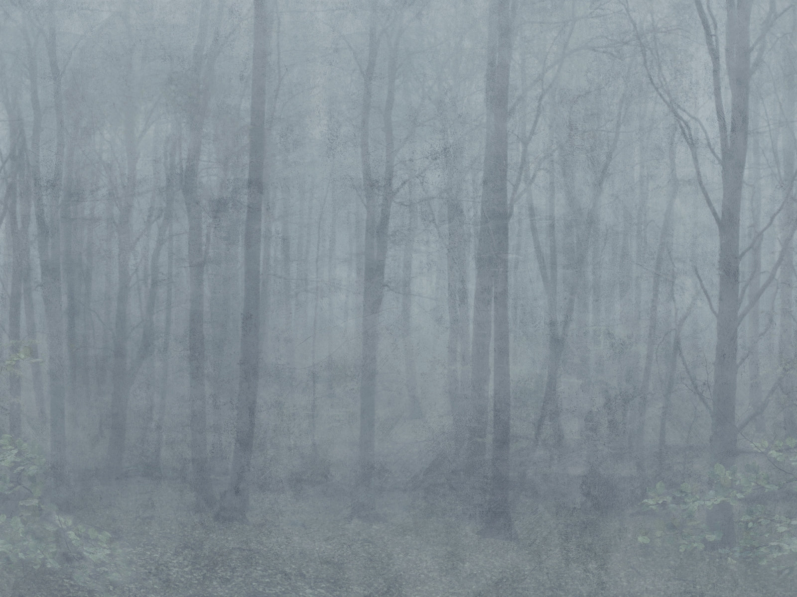 Skog Misty Blue Mural