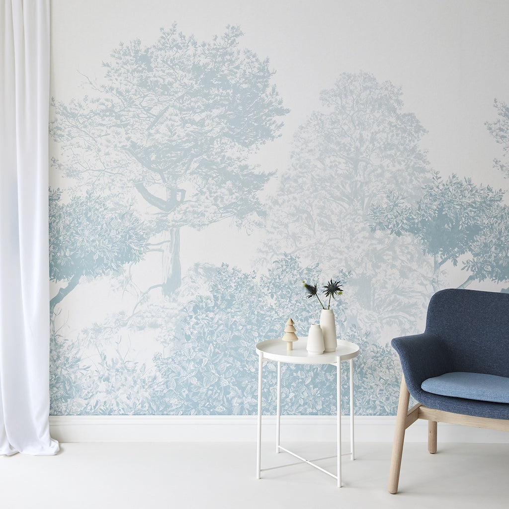 Classic Hua Trees Mural Blue