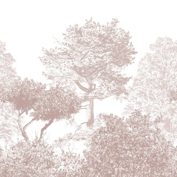 Classic Hua Trees Mural Brown
