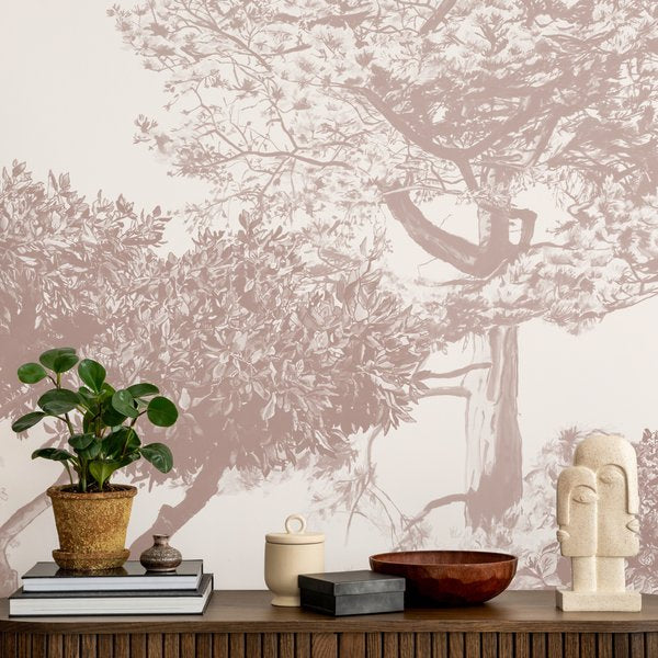 Classic Hua Trees Mural Brown