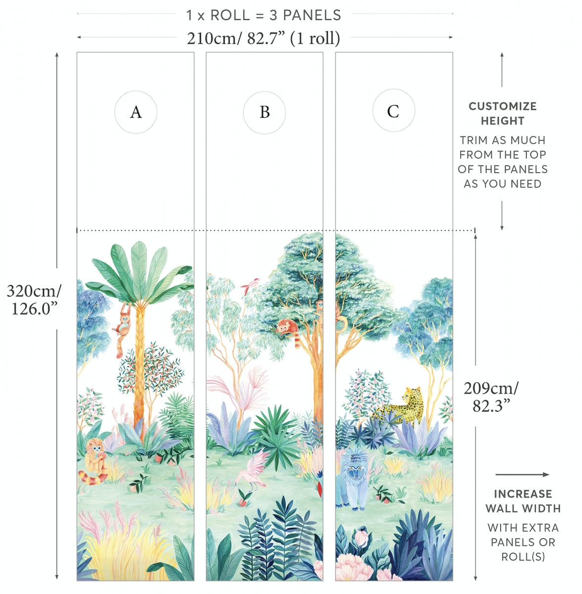 Jungle Mural Colour