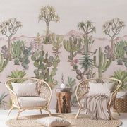 Desert Mural Wallpaper Pink Sand