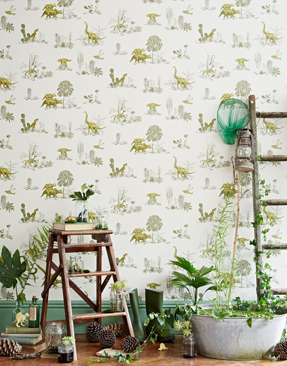Dino Behangpapier Geel