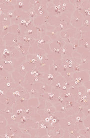 Floral Bath Mural Wallpaper Blush