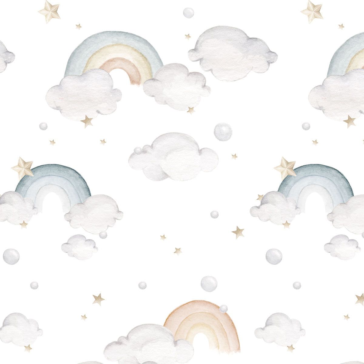 Dekornik Rainbows Behang kinderkamer behang in Scandinavisch design